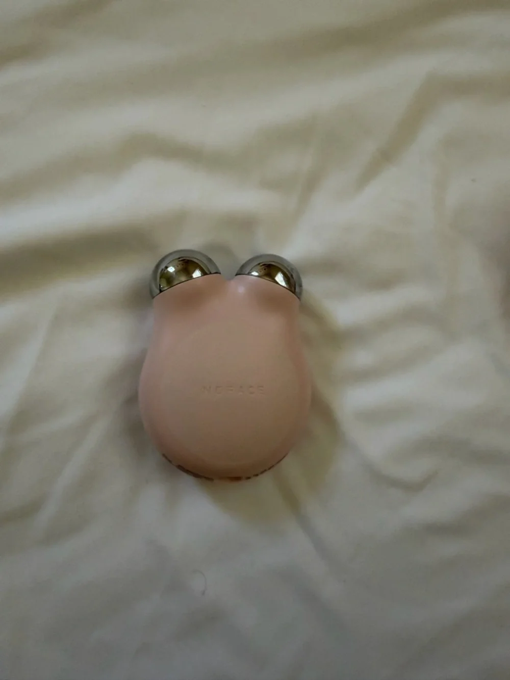 NuFACE MINI+ Starter Kit in Pink and White with Silver Accents